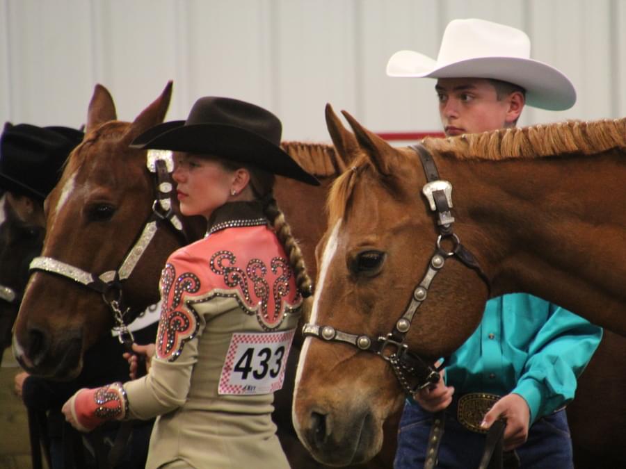 Prairie Rose Equestrian Center cients at a 4-H show.